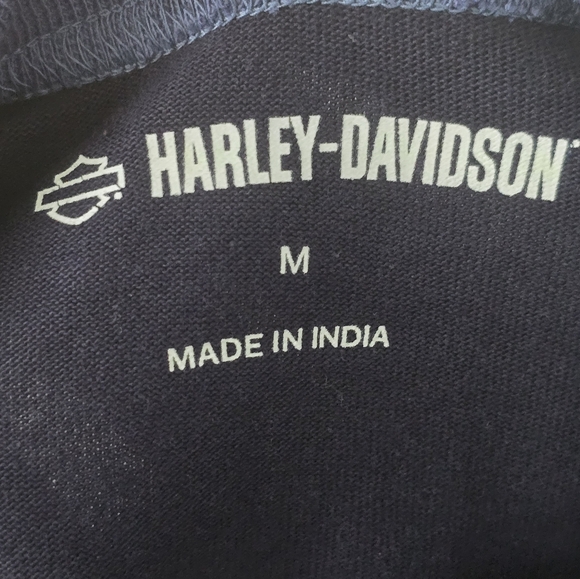 Harley Davidson Men's Staple 3/4 Raglan - Colorblocked - Shirt Medium - Picture 3 of 5